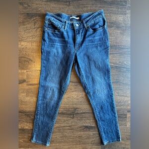 Levi's 711 Dark Blue Women's Skinny Jeans